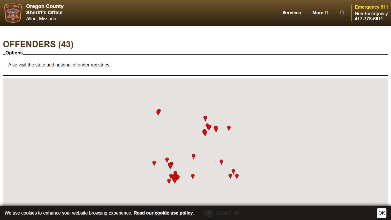 Offenders | Oregon County Sheriff's Office Missouri