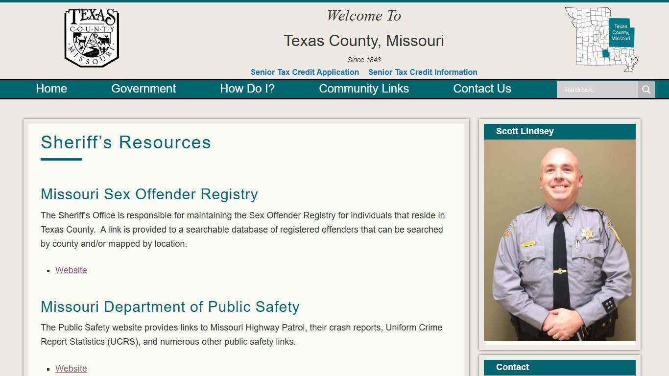 Sheriff’s Resources | Texas County, Missouri